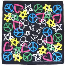 OEM Produce Cheap Customized Design Logo Printed Cotton Head Wrap Bandanna